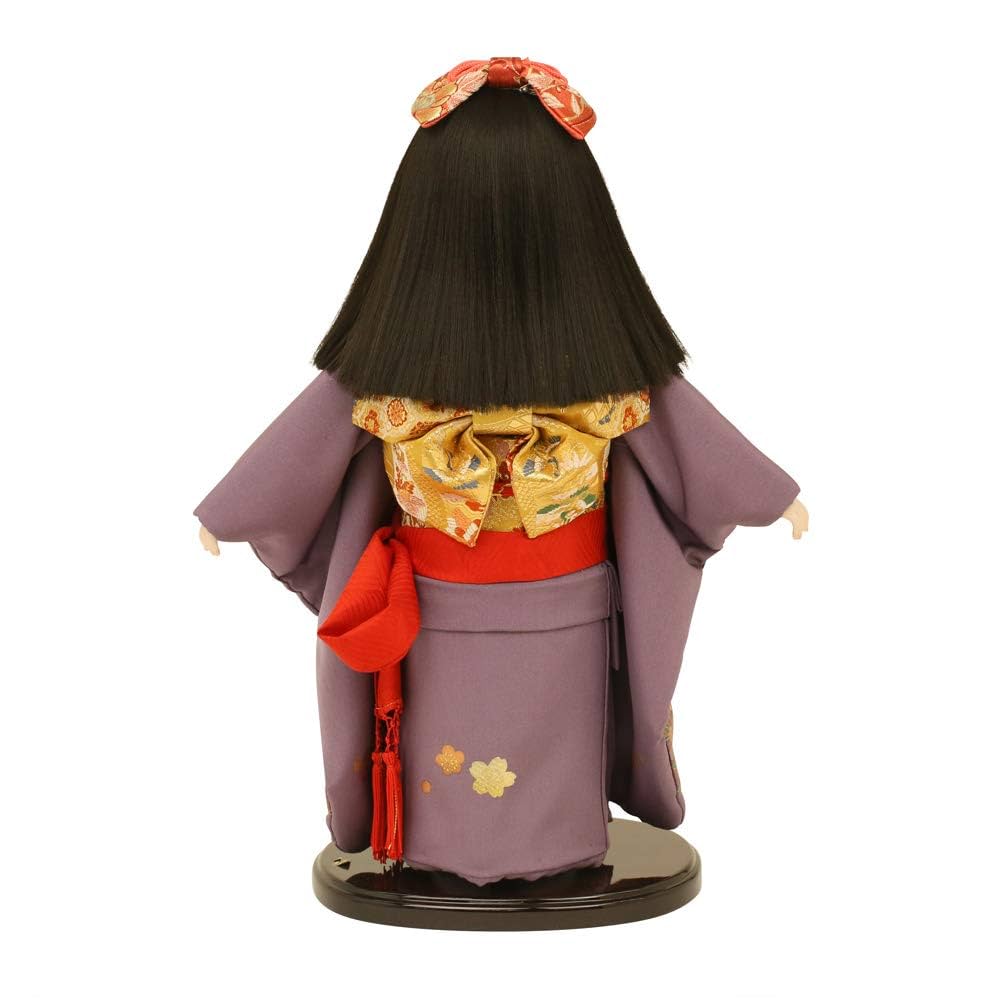 市松人形 舞菊 Amazon | 市松人形 元賀章介作 12号 正絹別染め 雲に花 赤 ICH